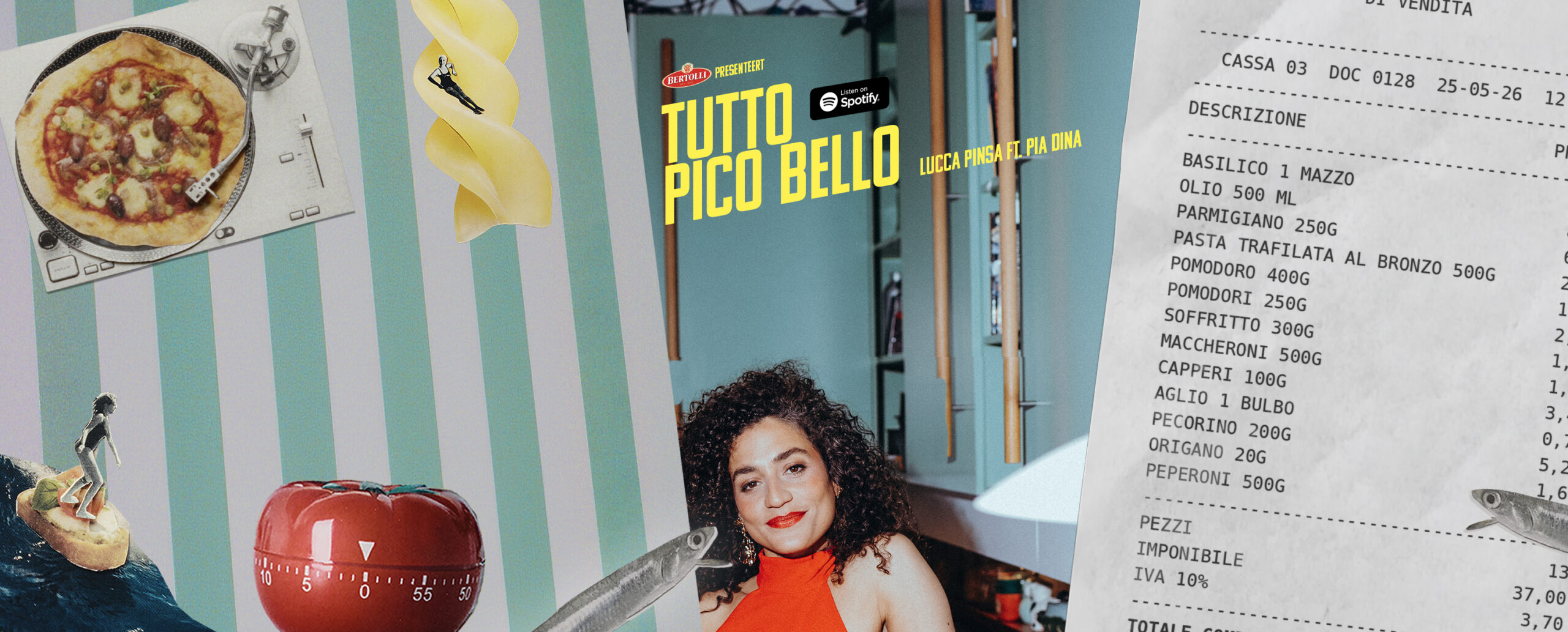 Bertolli zet je boodschappenlijstje op een Italo-disco-beat